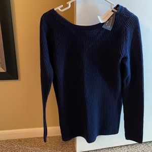 Banana Republic open/tie-back sweater